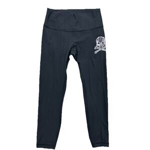 Lululemon Soul Cycle Skull Women’s 10 Wunder Under Leggings Black 25” Inseam